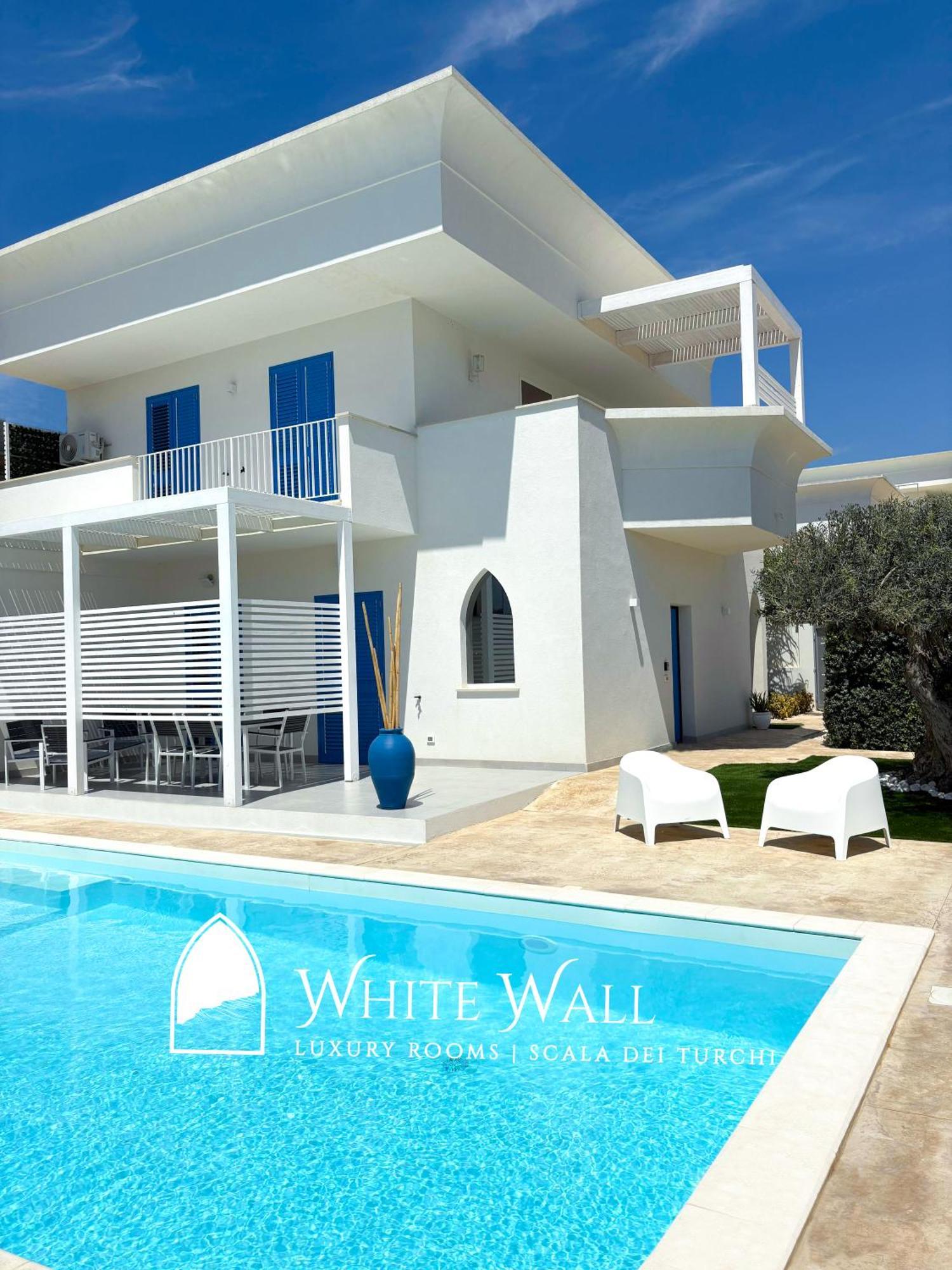 White Wall Luxury Rooms Scala Dei Turchi Realmonte Exterior photo